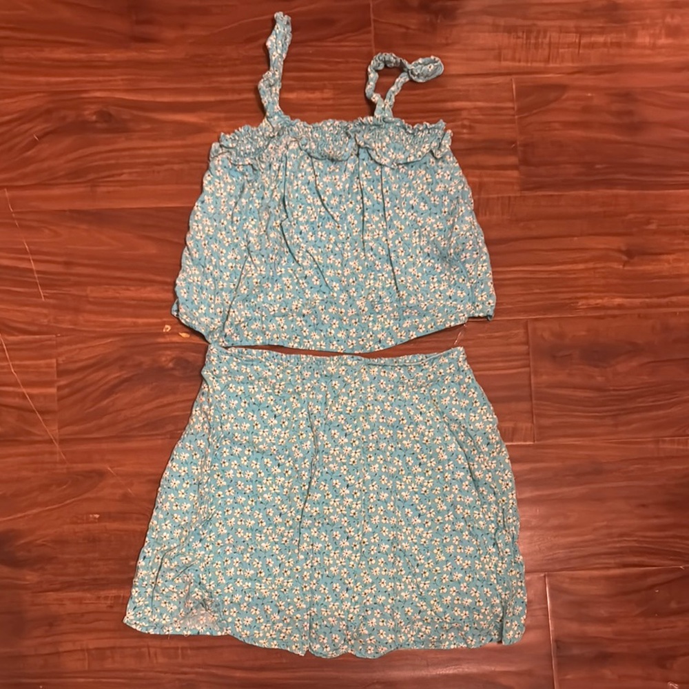 Speechless Blue Ruffled Sundress with Spaghetti Straps